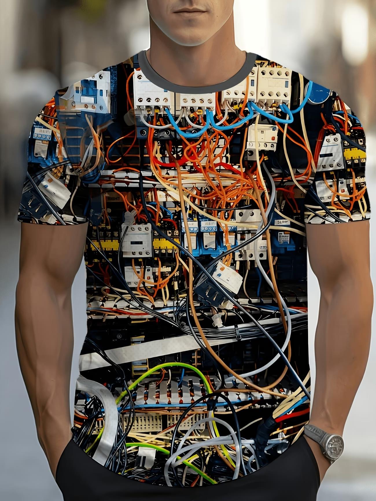 Board Game Geek - Men's T-shirt Green Circuit Board Chip