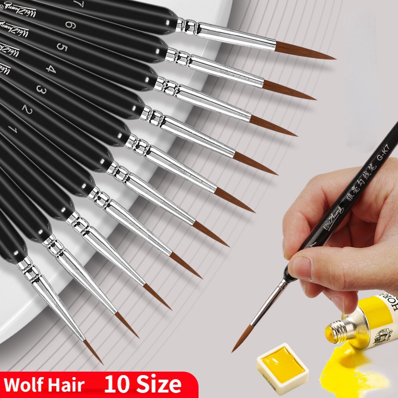Miniature Painting Set - 11 PCS Detail Paint Brush Set