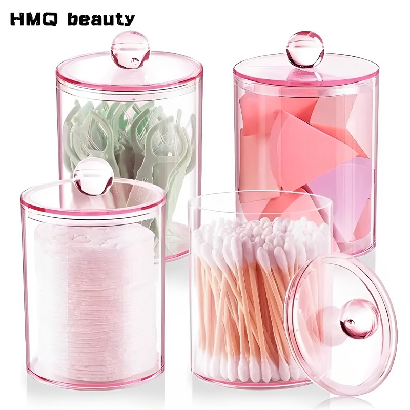 Token Tray Organizer - Transparent Cotton Swab Storage Box Portable