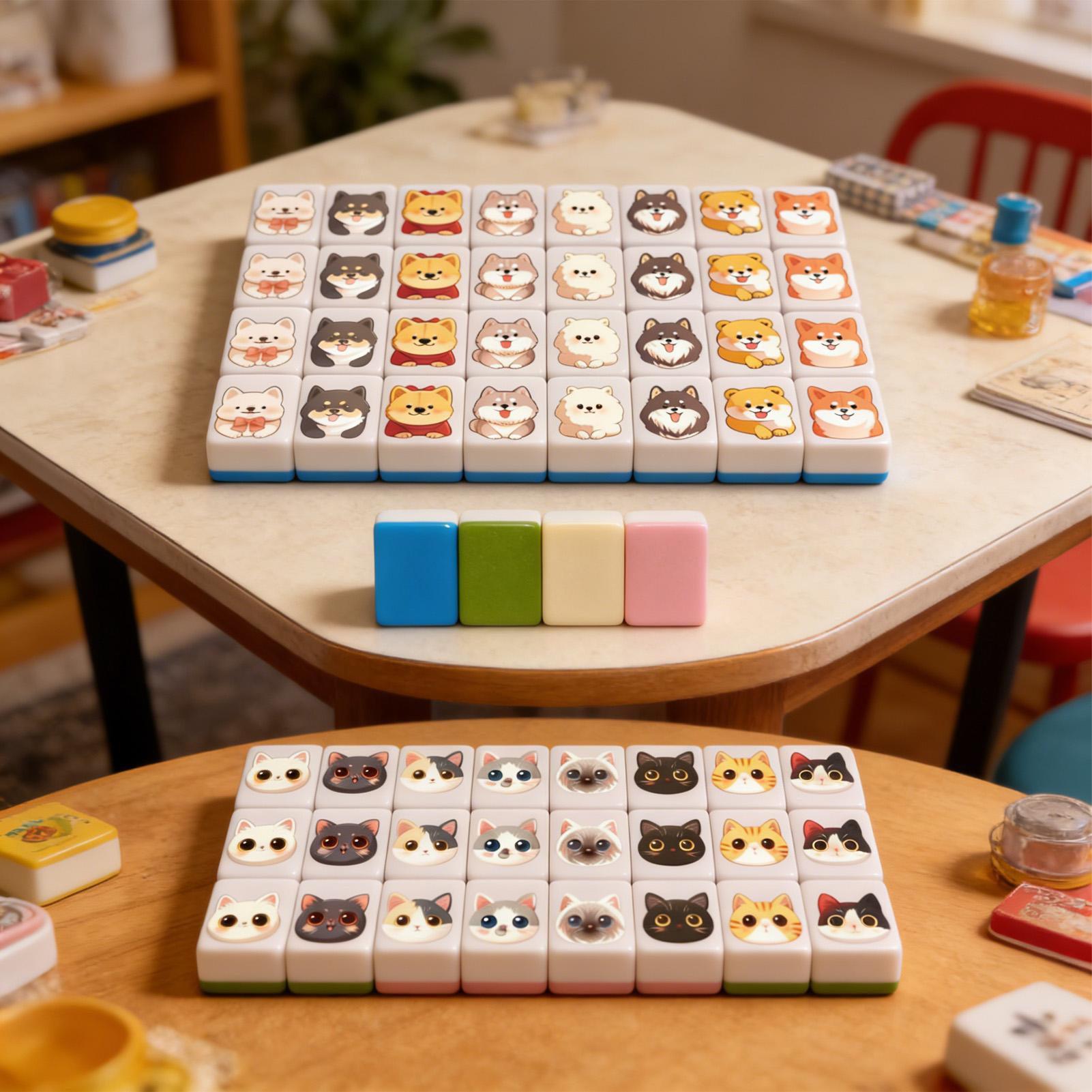 Board Game Name - 65Pcs mini Mahjong Board Games Set