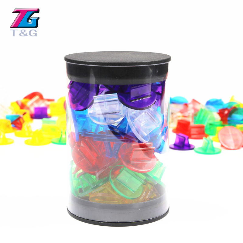 Board Game Youtube - Rainbow Translucent Plastic Card Stands 50pcs/Tube