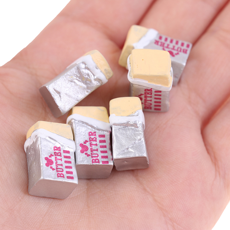 Miniature Terrain Set - 6Pcs 1/12 Dollhouse Simulation Food Butter