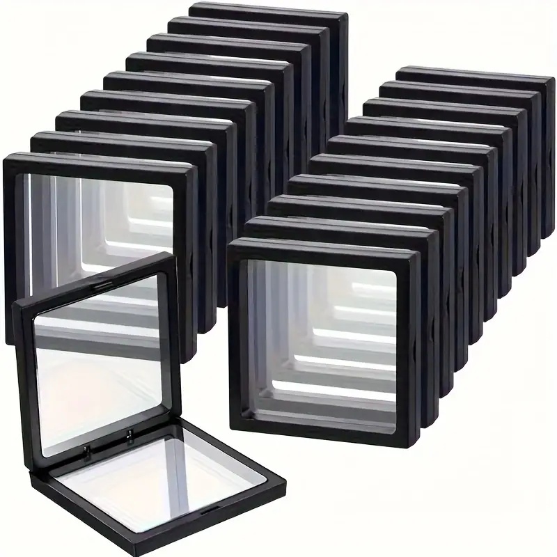 Token Tray Organizer - 20Pcs Clearview 3D Floating Display Cases