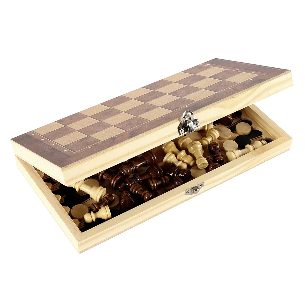 3 in 1 Chess Board, Folding Wo - Board Game Vantage recension och pris