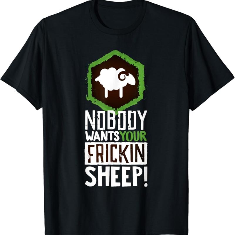 Nobody Wants Your Sheep T Shir - Board Game Geek recension och pris
