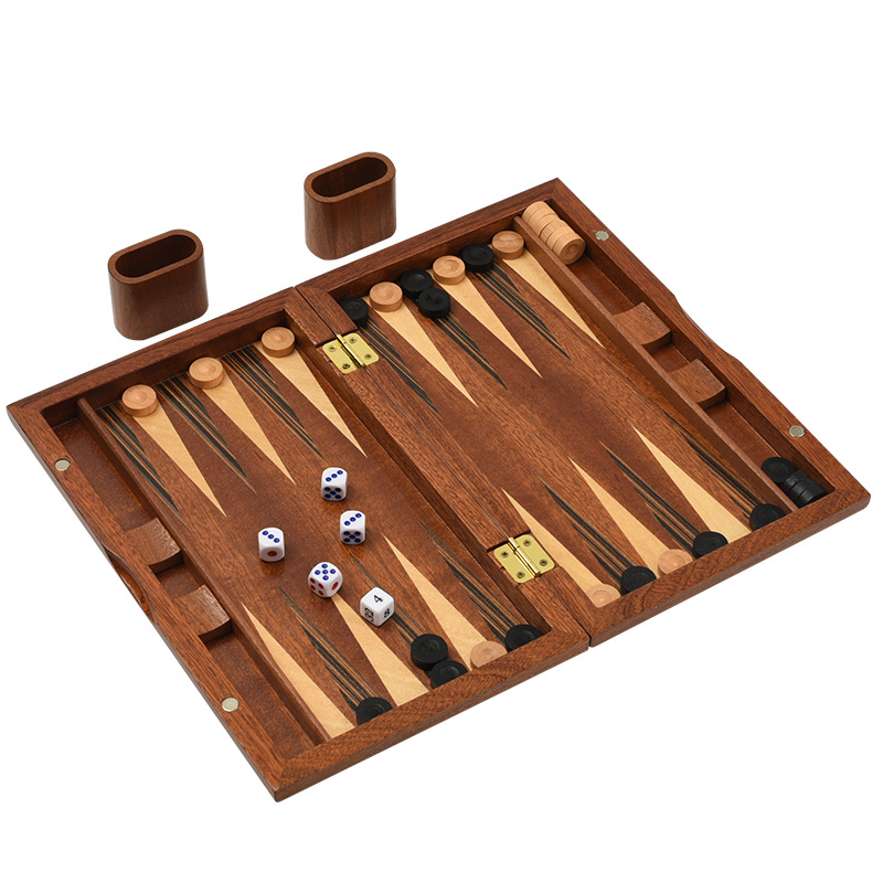 Solid wood backgammon, made of - Board Game Vantage recension och pris