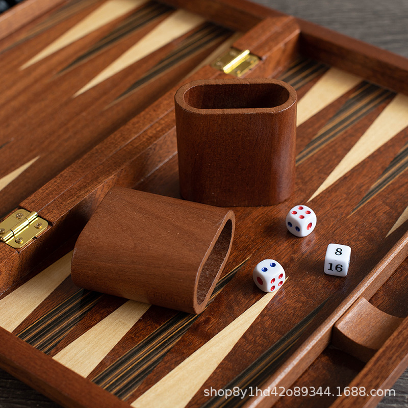 Solid wood backgammon, made of - Board Game Vantage recension och pris