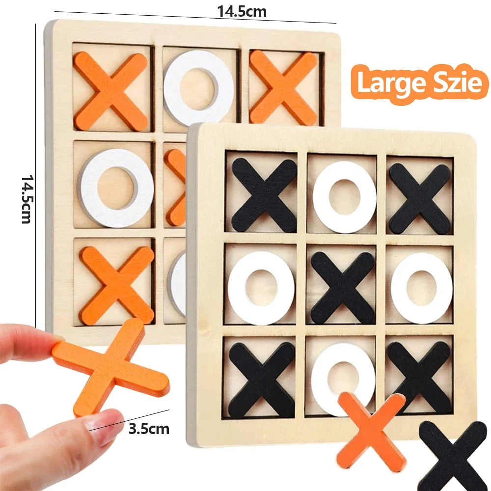 Wooden XO Tic Tac Toe Game Min - Board Game For 6 Years Old recension och pris