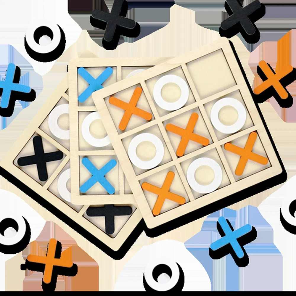 Wooden XO Tic Tac Toe Game Min - Board Game For 6 Years Old recension och pris