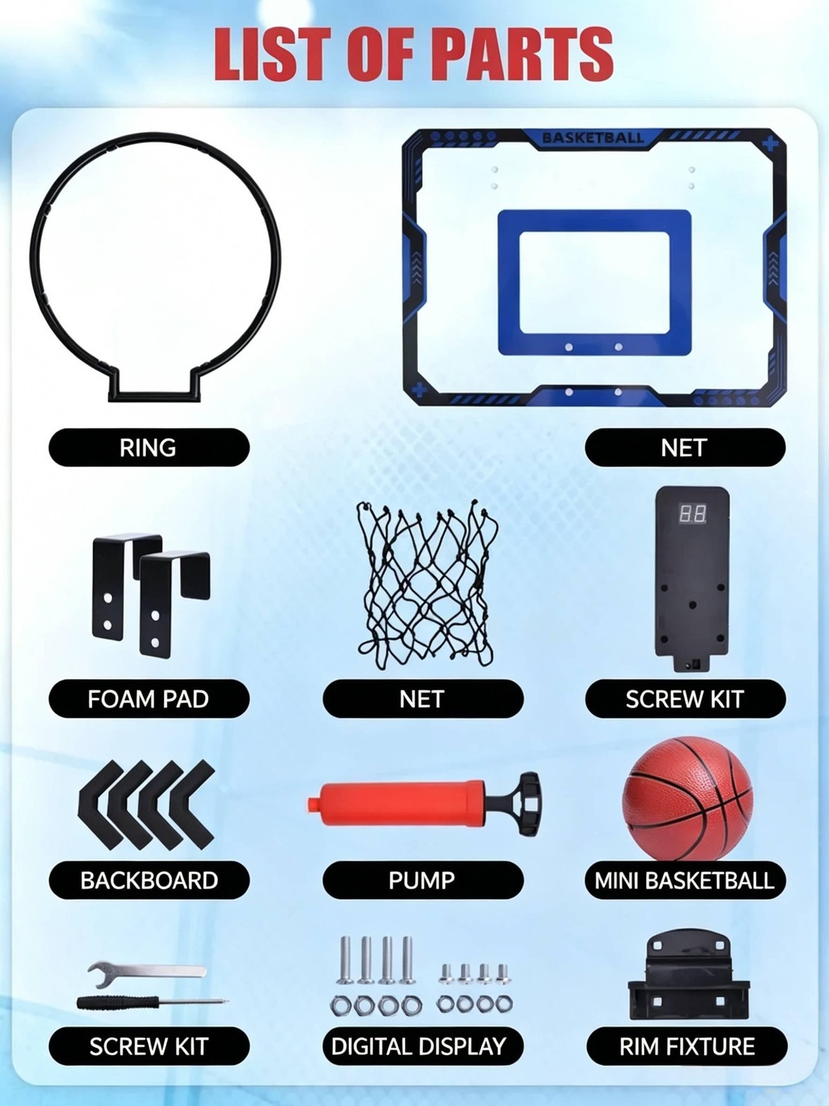 Kids Indoor Basketball Hoop Wa - Board Game Ranking recension och pris