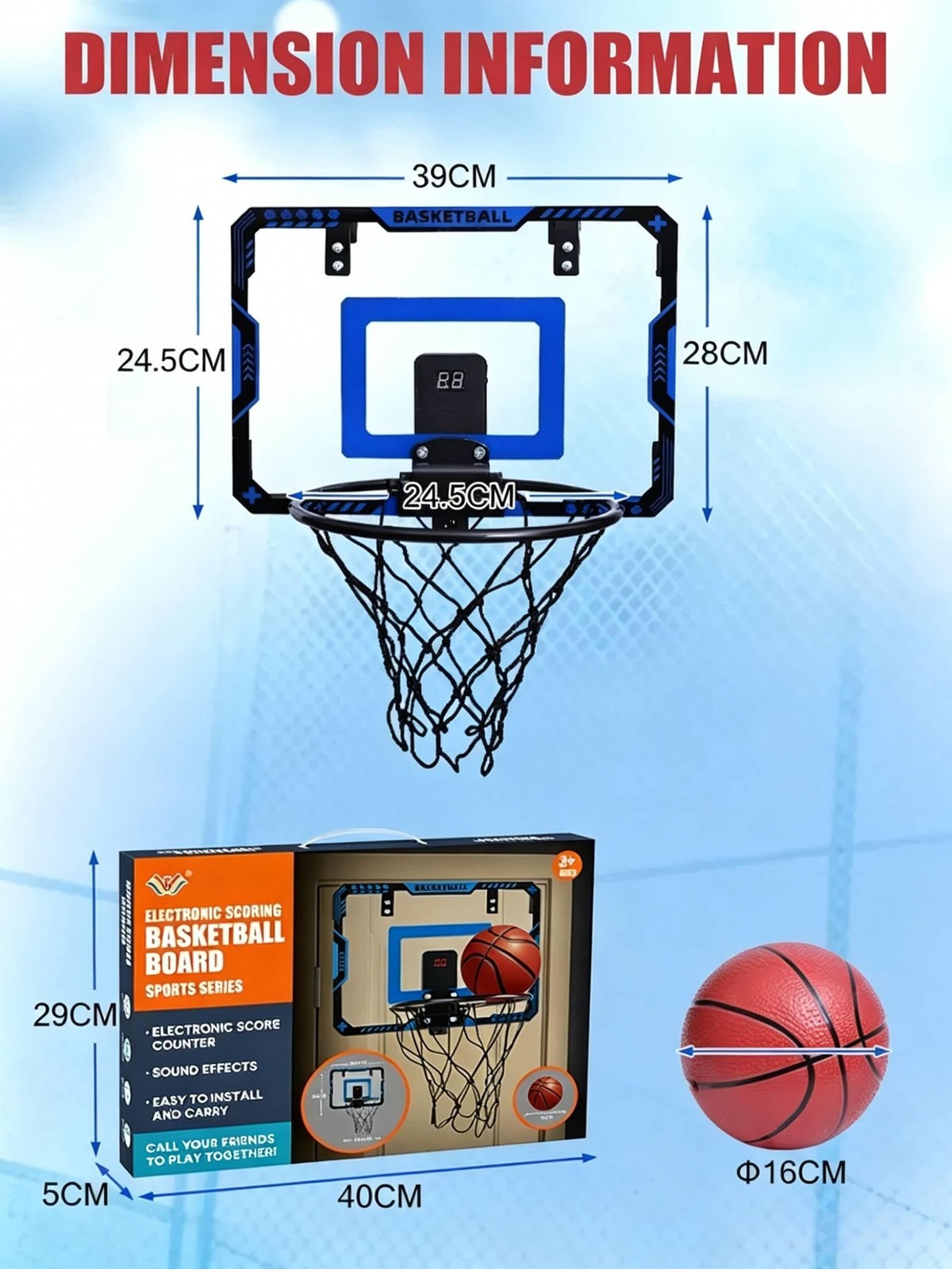 Kids Indoor Basketball Hoop Wa - Board Game Ranking recension och pris