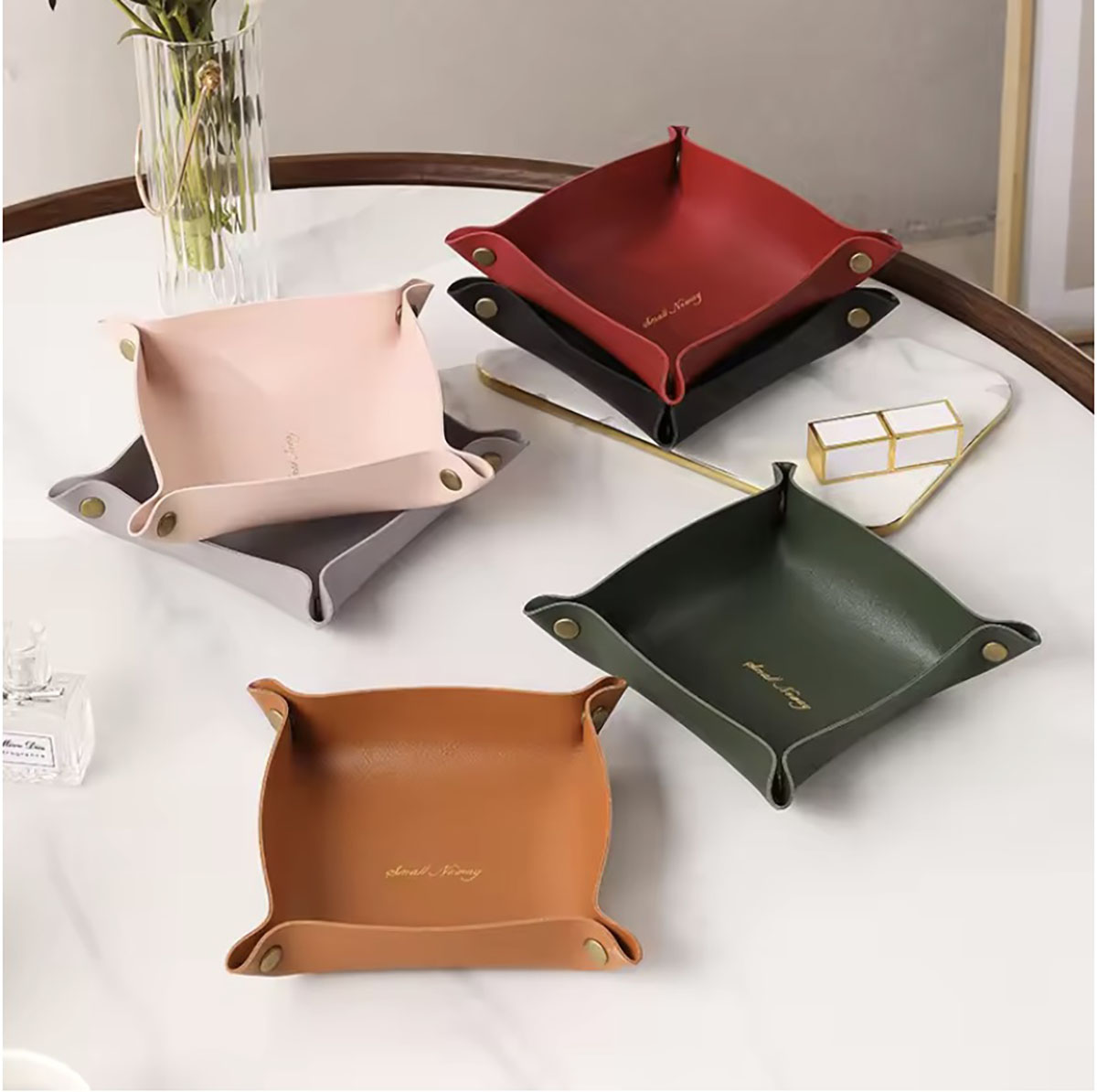 Nordic Style Leather Storage T - Token Tray Organizer recension och pris