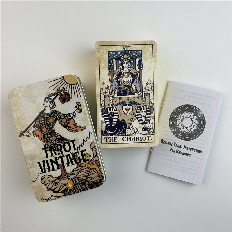 Metal Box Gilded Tarot Vintage - Board Game Vantage recension och pris