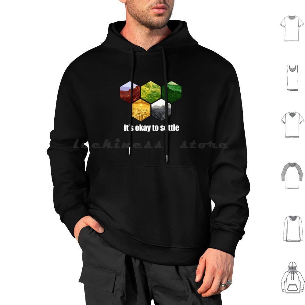 It _ S Okay To Settle Hoodie C - Board Game Geek recension och pris