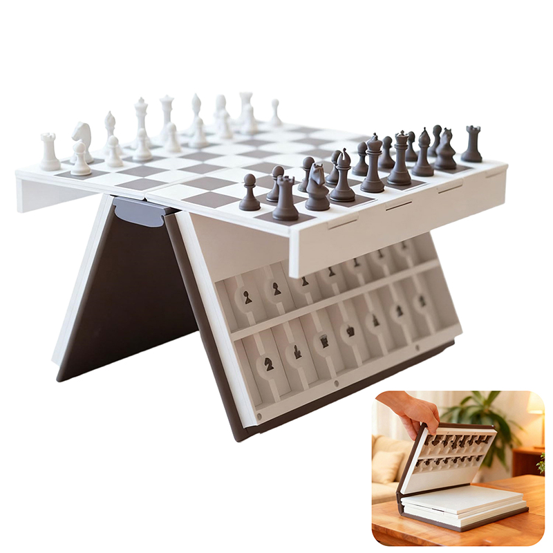 Chess Set 3D Printed Book Fold - Board Game Print recension och pris