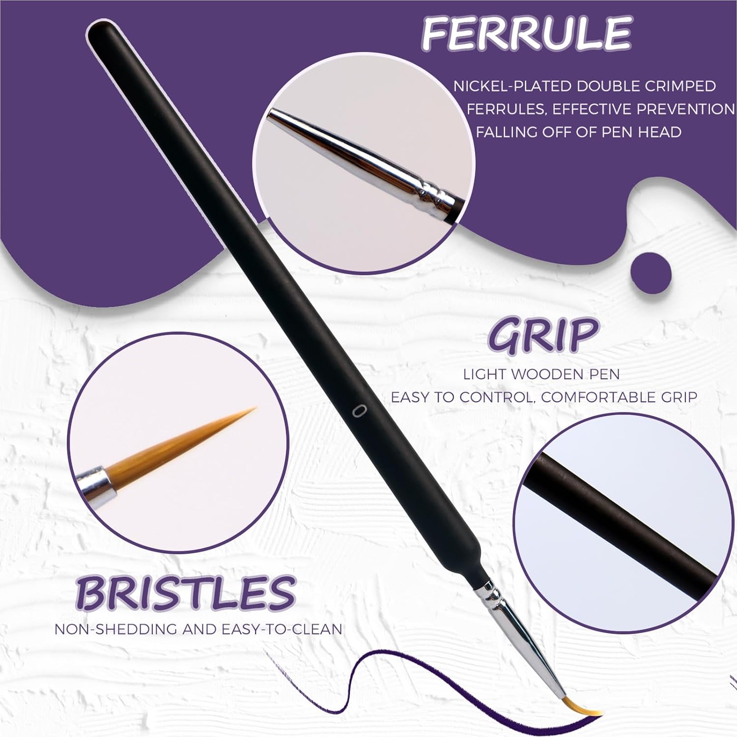 11 PCS Detail Paint Brush Set  - Miniature Painting Set recension och pris
