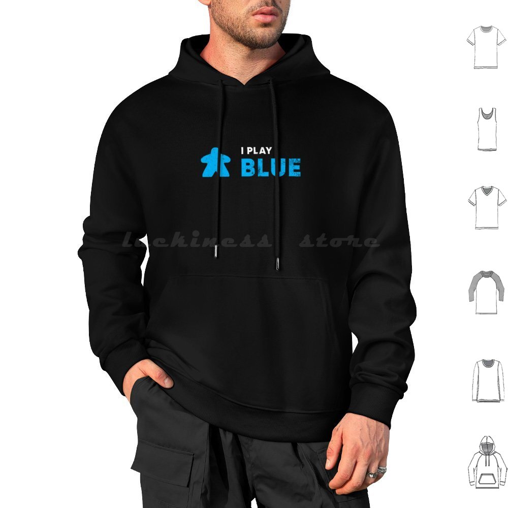 I Play Blue Hoodie Cotton Long - Board Game Geek recension och pris