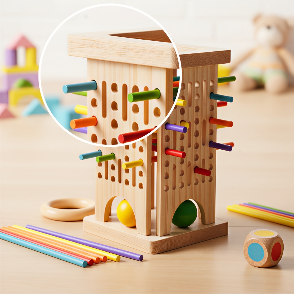 Montessori Wooden Board Game C - Board Game Name recension och pris