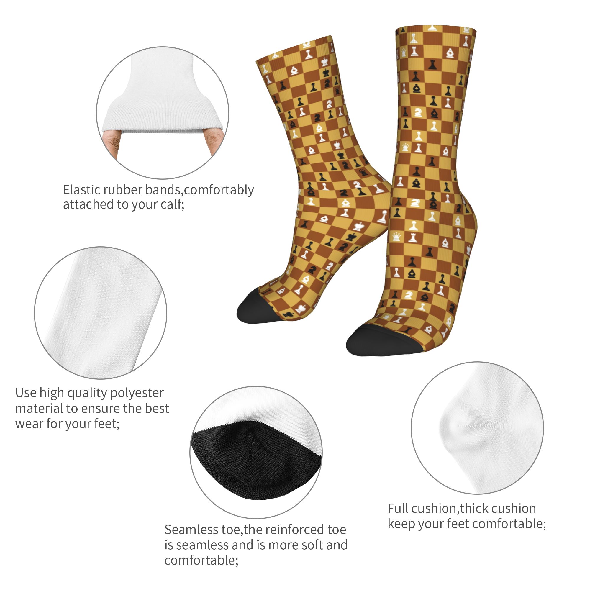Custom Chess Board Mens Crew S - Board Game Youtube recension och pris
