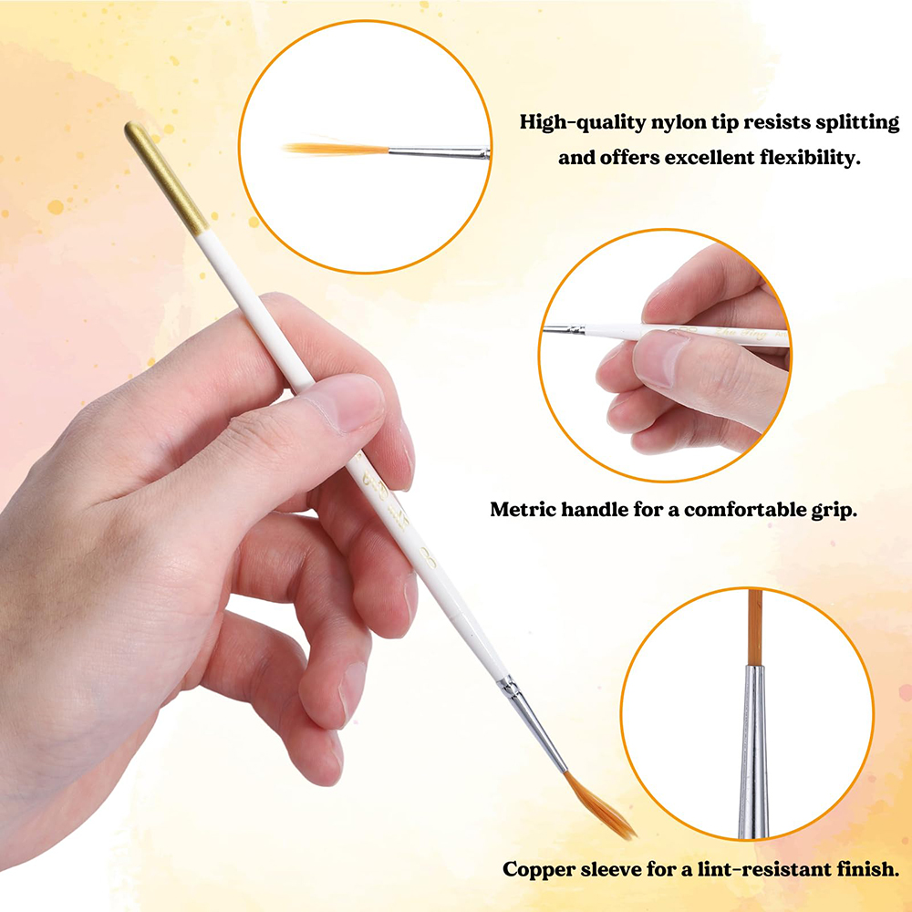 6pcs/set Script Paint Brushes  - Miniature Painting Set recension och pris