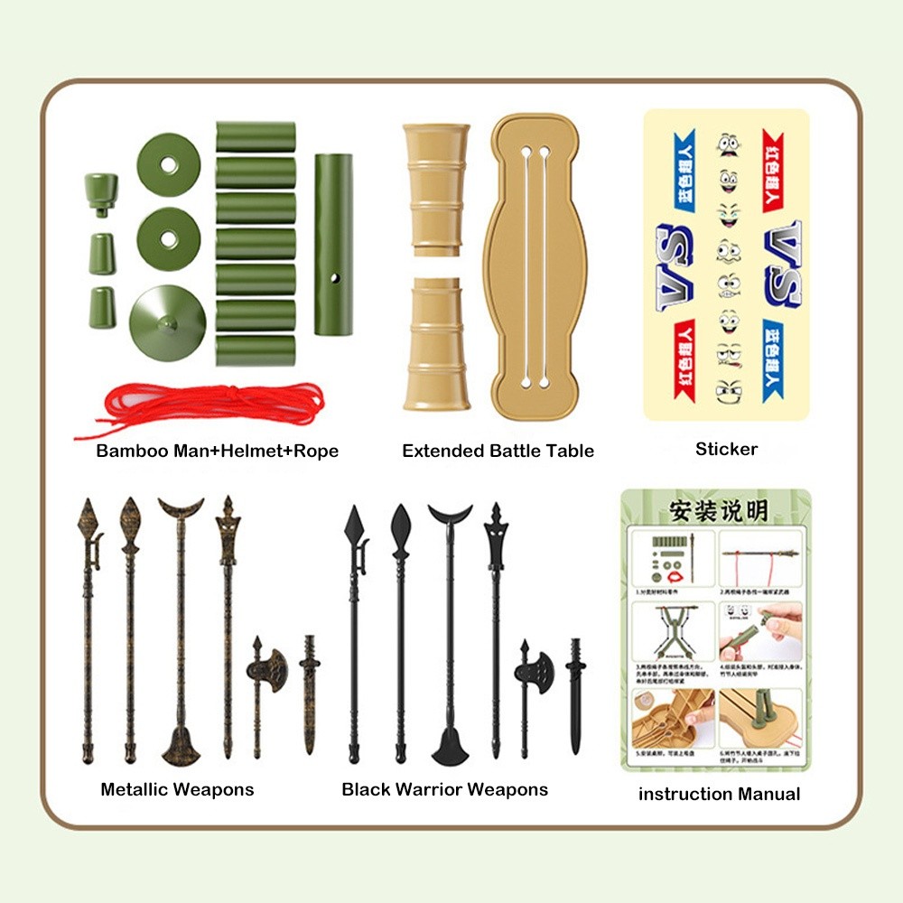Two-player Battle Bamboo Man B - Board Game For 6 Years Old recension och pris