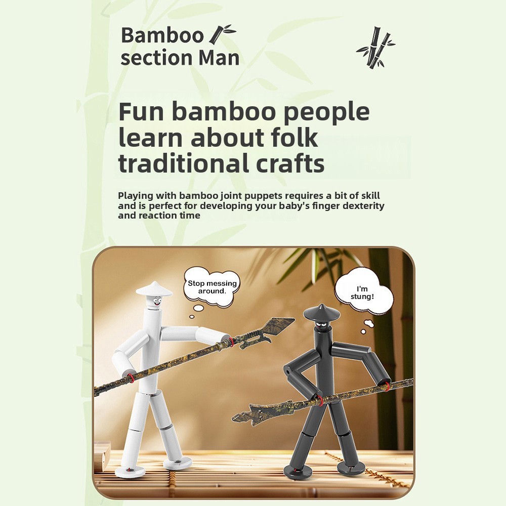 Two-player Battle Bamboo Man B - Board Game For 6 Years Old recension och pris