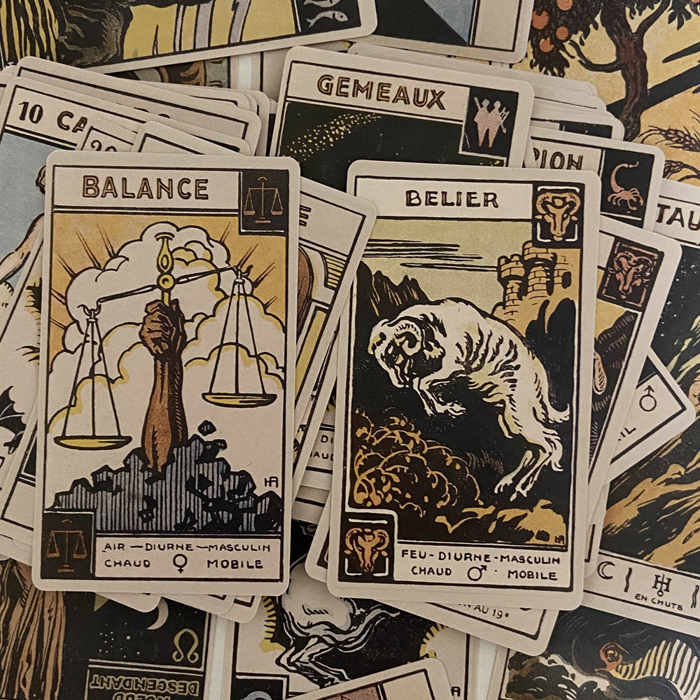 vintage zodiac oracle cards 48 - Board Game Vantage recension och pris