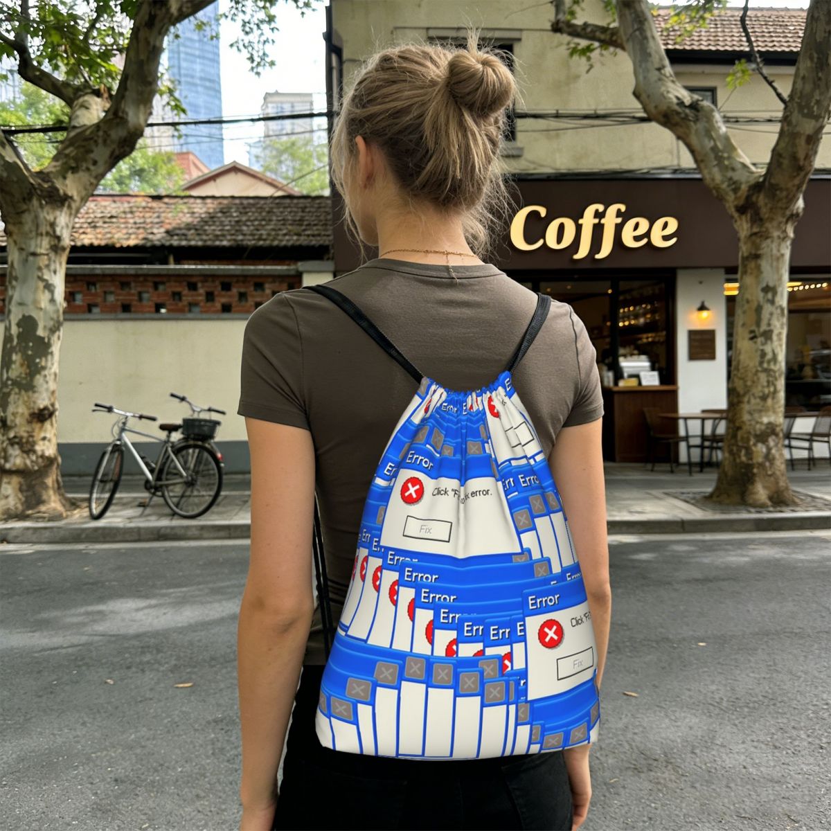 Windows Xp Error Tiled Drawstr - Tile Bag Drawstring recension och pris