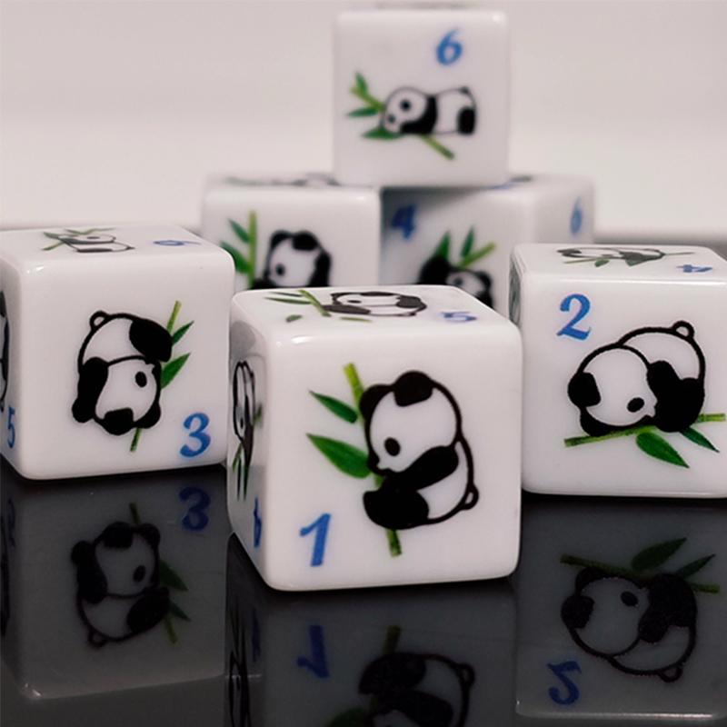 Panda Print 6-sided Game Dice  - Board Game Print recension och pris