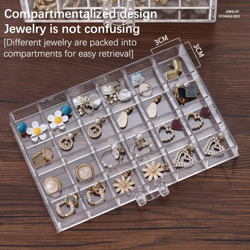 Transparent Jewelry Storage Bo - Token Tray Organizer recension och pris