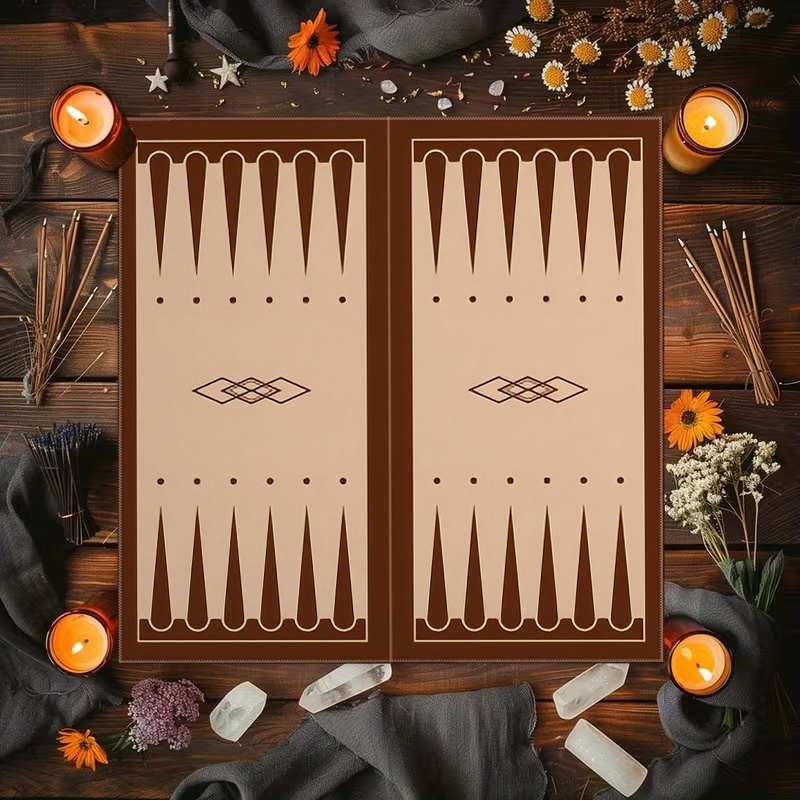 1pc Brown Backgammon Board Pri - Board Game Vantage recension och pris