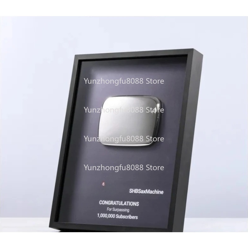 Gold Custom Logo Metal Plaque  - Board Game Youtube recension och pris