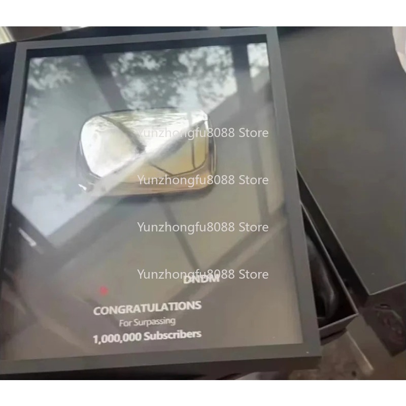 Gold Custom Logo Metal Plaque  - Board Game Youtube recension och pris