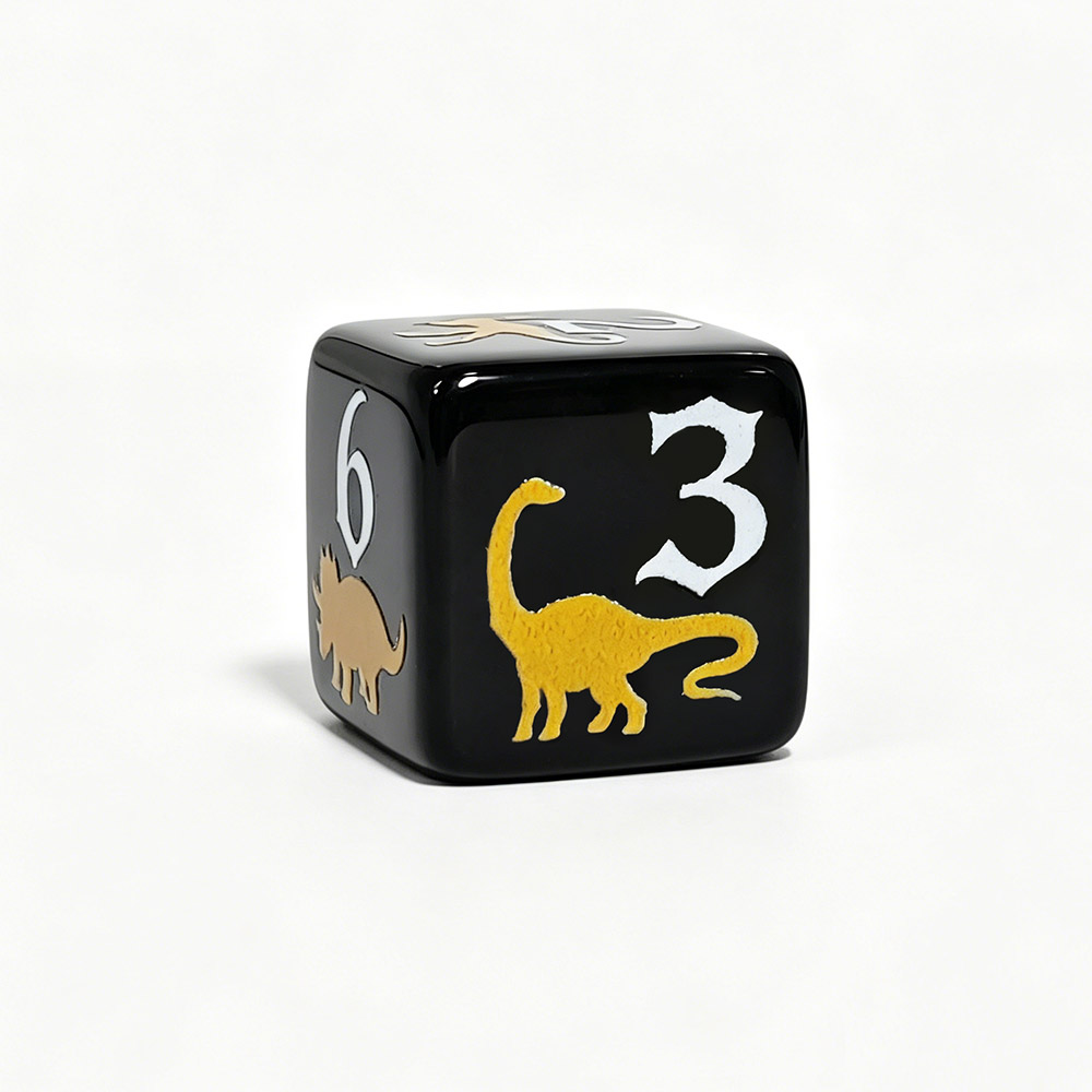 12PCS Black & Yellow Dinosaur  - Board Game Print recension och pris