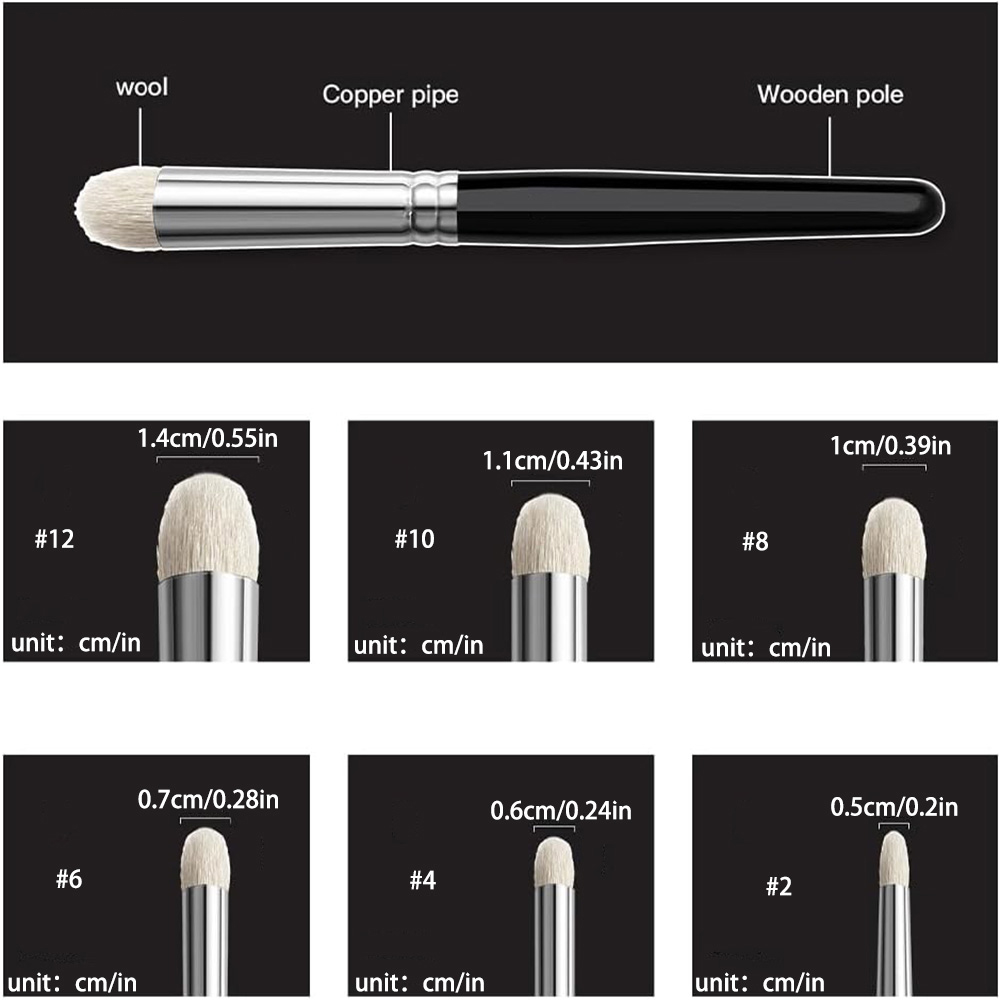 6Pcs/Set Dry Brush Miniature P - Miniature Painting Set recension och pris