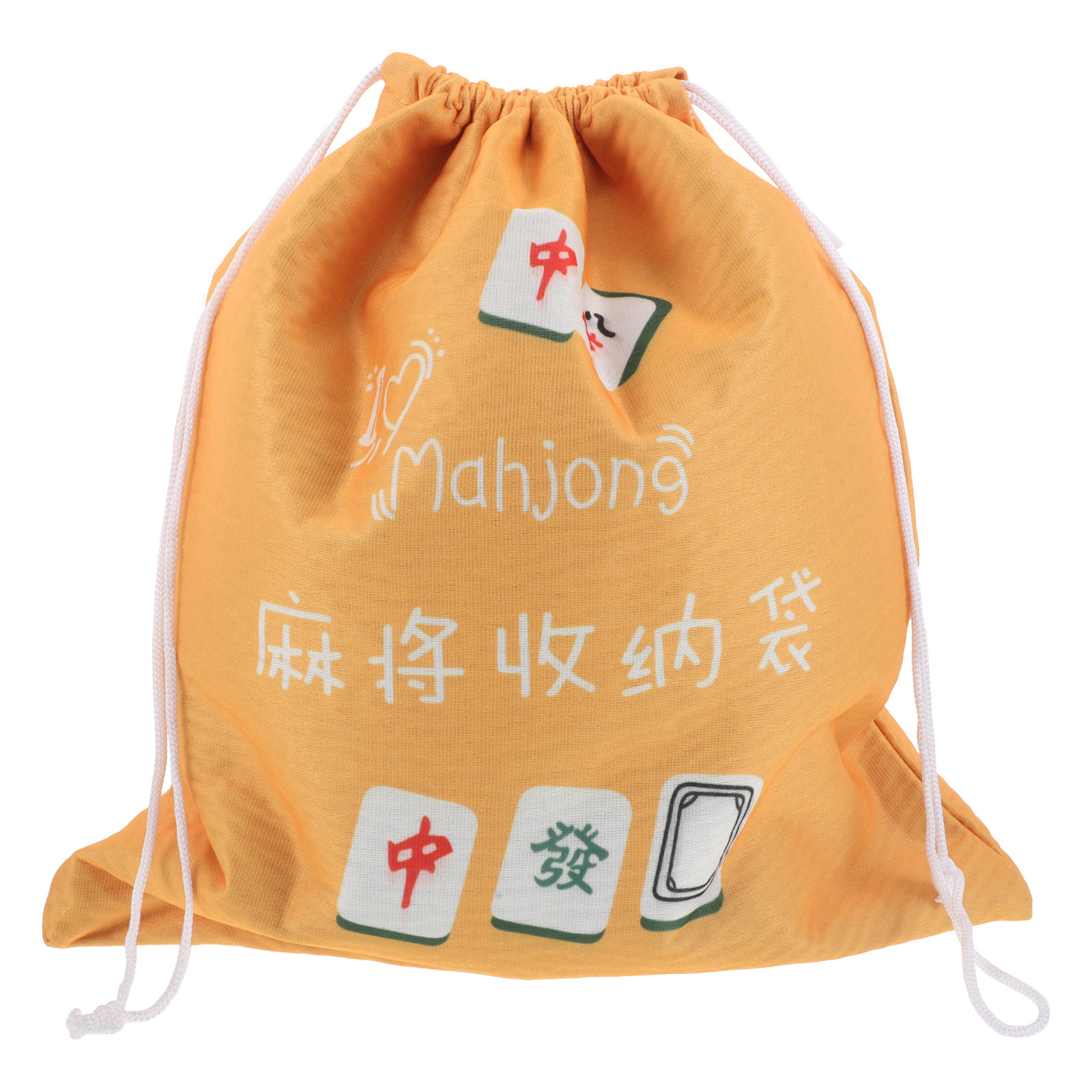 Large Fabric Mahjong Storage P - Tile Bag Drawstring recension och pris