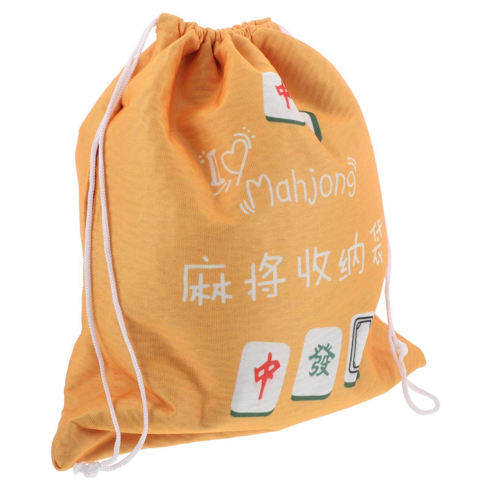 Large Fabric Mahjong Storage P - Tile Bag Drawstring recension och pris