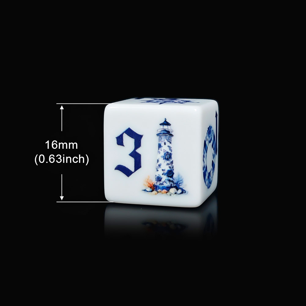 12Pcs Blue Nautical 16MM Print - Board Game Print recension och pris