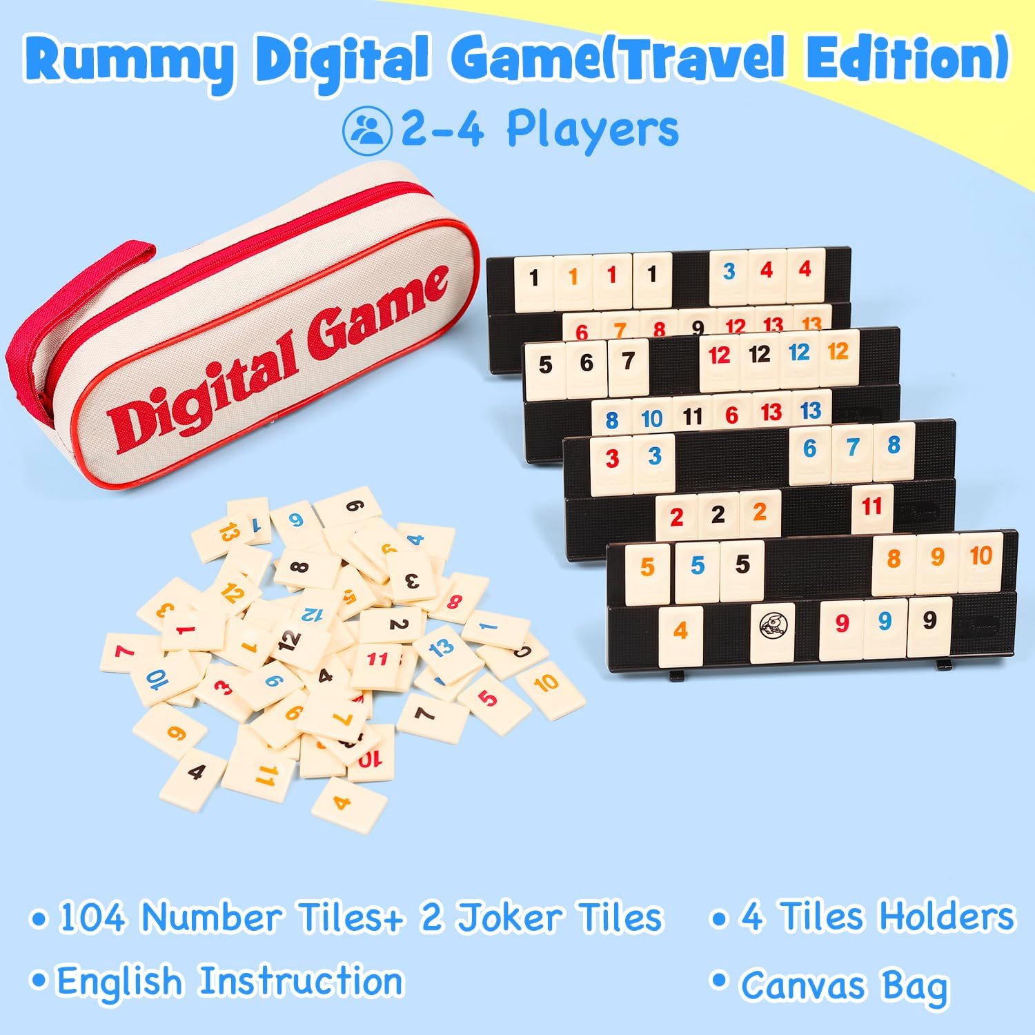 Rummy Cube Game with 4 Racks,  - Board Game Pdf recension och pris