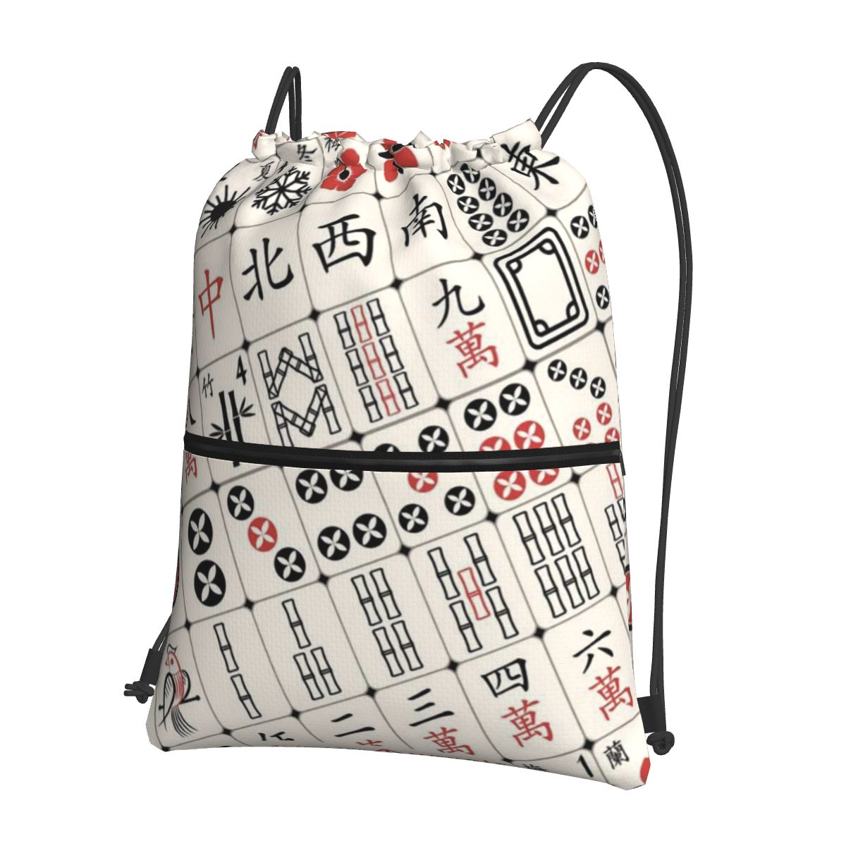 Mahjong Tile Pattern Backpacks - Tile Bag Drawstring recension och pris