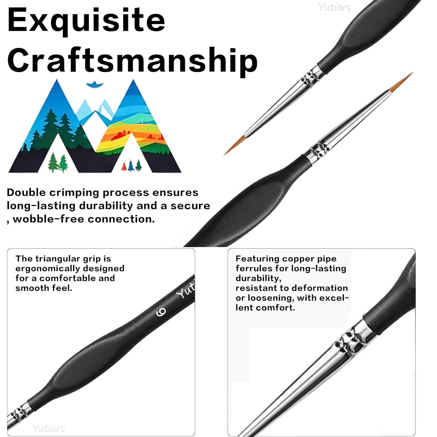 Yutiars Miniature Drybrush Pai - Miniature Painting Set recension och pris